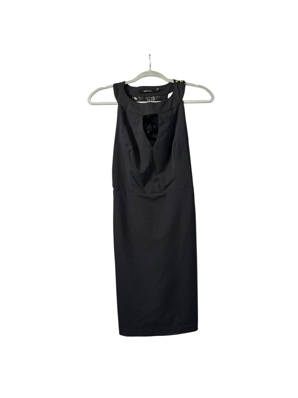 Ark & Co Stylish Black Sleeveless Sheath Dress